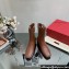 Valentino VLogo Type Calfskin Ankle Boots Brown 2023