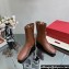 Valentino VLogo Type Calfskin Ankle Boots Brown 2023