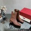 Valentino VLogo Type Calfskin Ankle Boots Brown 2023