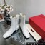 Valentino VLogo Type Calfskin Ankle Boots White 2023