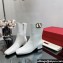 Valentino VLogo Type Calfskin Ankle Boots White 2023