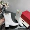 Valentino VLogo Type Calfskin Ankle Boots White 2023