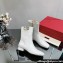 Valentino VLogo Type Calfskin Ankle Boots White 2023