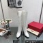 Valentino High Heel Boots In Calfskin Leather White with VLogo Signature detail 2023