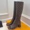 Louis Vuitton Heel 5.5cm Shake High Boots Monogram Brown 2023