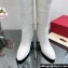 Valentino High Heel Boots In Calfskin Leather White with VLogo Signature detail 2023