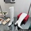Valentino High Heel Boots In Calfskin Leather White with VLogo Signature detail 2023