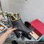 Valentino High Heel Ankle Boots In Calfskin Leather Black with VLogo Signature detail 2023