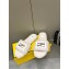Fendi Baguette sheepskin slides White 2023