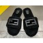 Fendi Baguette sheepskin slides Black 2023