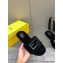 Fendi Baguette sheepskin slides Black 2023