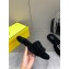 Fendi Baguette sheepskin slides Black 2023