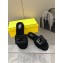 Fendi Baguette sheepskin slides Black 2023