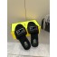 Fendi Baguette sheepskin slides Black 2023