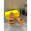 Fendi Baguette sheepskin slides Brown 2023