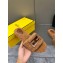 Fendi Baguette sheepskin slides Brown 2023