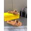 Fendi Baguette sheepskin slides Brown 2023