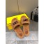 Fendi Baguette sheepskin slides Brown 2023