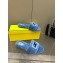 Fendi Baguette sheepskin slides Blue 2023