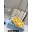 Prada Enameled metal triangle logo shearling sandals 1X737M Yellow 2023