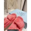 Prada Enameled metal triangle logo shearling sandals 1X737M Pink 2023