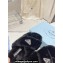 Prada Enameled metal triangle logo shearling Crisscross sandals 1XX600 Black 2023