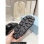 Prada Enameled metal triangle logo shearling Lining padded sabots slippers Black 2023