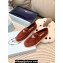 Prada Suede leather Women/Men loafers Burgundy 2023