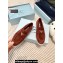 Prada Suede leather Women/Men loafers Burgundy 2023