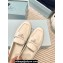 Prada Patent leather Women/Men loafers White 2023