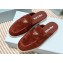 Prada Suede leather Women/Men sabots Burgundy 2023