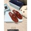Prada Suede leather Women/Men sabots Burgundy 2023