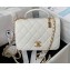 Chanel Small Flap Bag with Top Handle AS4286 White 2023