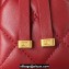 Chanel Lambskin & Gold-Tone Metal Small Flap Bag AS4353 Burgundy 2023