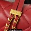 Chanel Lambskin & Gold-Tone Metal Small Flap Bag AS4353 Burgundy 2023