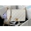 Chanel Lambskin & Gold-Tone Metal Small Flap Bag AS4353 White 2023