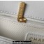 Chanel Lambskin & Gold-Tone Metal Small Flap Bag AS4353 White 2023