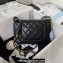 Chanel Lambskin & Gold-Tone Metal Small Flap Bag AS4353 Black 2023