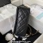Chanel Lambskin & Gold-Tone Metal Small Flap Bag AS4353 Black 2023