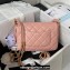 Chanel Lambskin & Gold-Tone Metal Small Flap Bag AS4353 Pink 2023