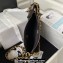 Chanel Shiny Crumpled Lambskin & Gold-Tone Metal Large Hobo Bag AS4368 Black 2023