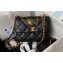 Chanel Lambskin & Gold-Tone Metal Badges Mini Flap Bag AS4274 Black 2023