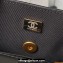 Chanel Lambskin & Gold-Tone Metal Badges Mini Flap Bag AS4274 Black 2023