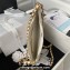Chanel Shiny Crumpled Lambskin & Gold-Tone Metal Large Hobo Bag AS4368 White 2023