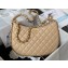 Chanel Shiny Crumpled Lambskin & Gold-Tone Metal Large Hobo Bag AS4368 Beige 2023