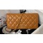 Chanel Lambskin Clutch with Chain Bag AP3363 Brown 2023