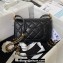 Chanel Lambskin & Gold-Tone Metal Mini Flap Bag AS4340 Black 2023