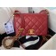 Chanel Lambskin & Gold-Tone Metal Mini Flap Bag AS4340 Burgundy 2023
