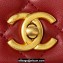Chanel Lambskin & Gold-Tone Metal Mini Flap Bag AS4340 Burgundy 2023