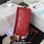 Chanel Lambskin & Gold-Tone Metal Mini Flap Bag AS4340 Burgundy 2023